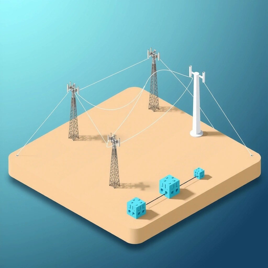 Geometric abstract representing digital connectivity